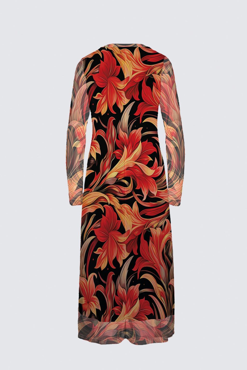 Picture of Autumn Garden Daniela Black Maxi Dress 