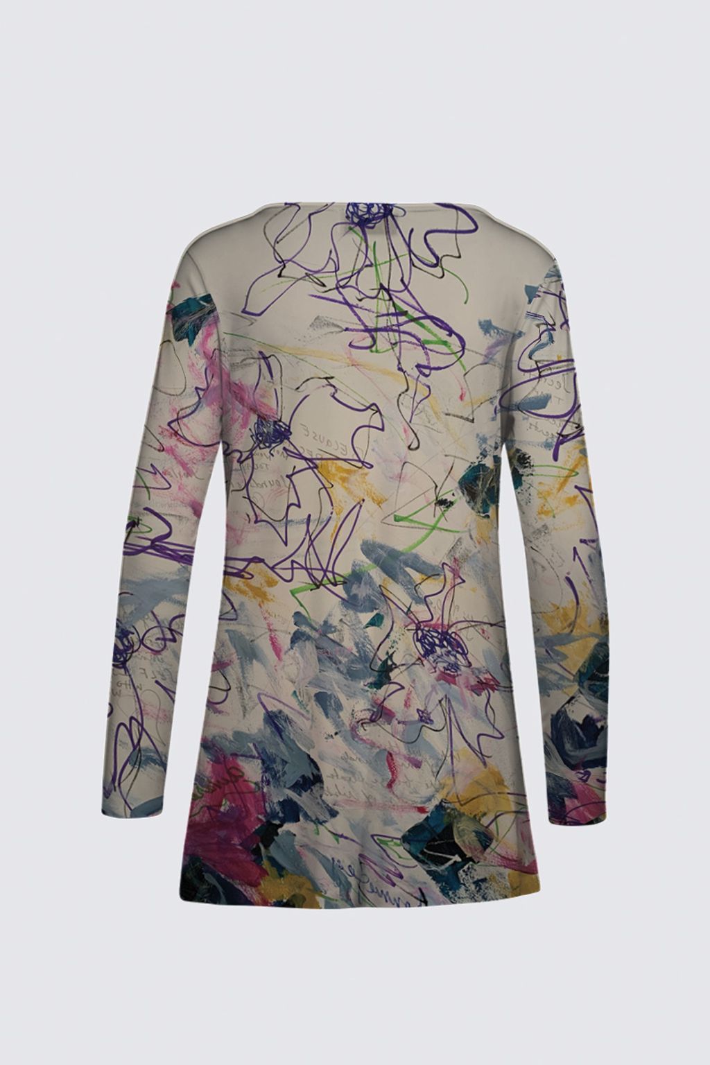 Picture of Purple Flower Message Bonniefey Marlene Top