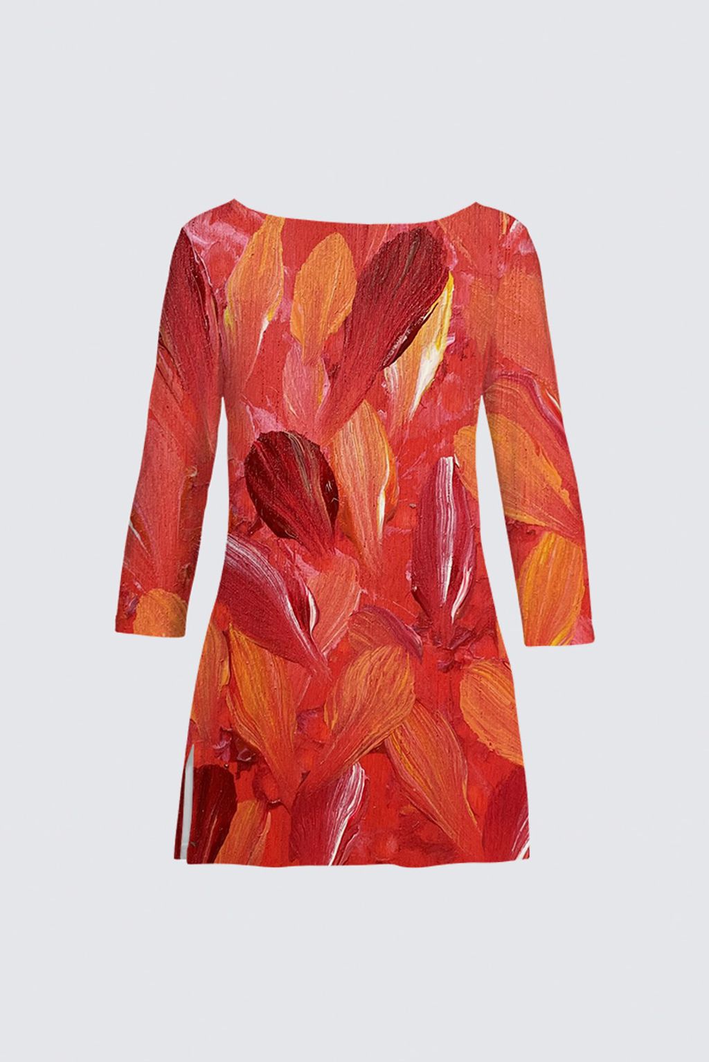 Picture of Red and Orange Abstract Patti Tunic II