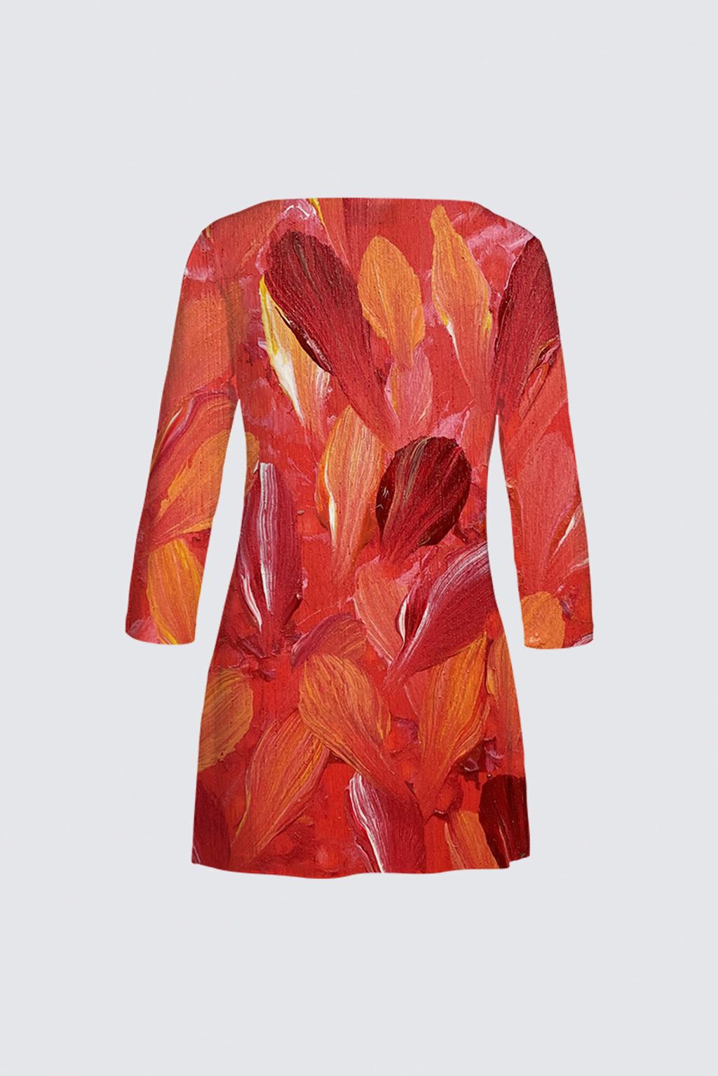 Picture of Red and Orange Abstract Patti Tunic II