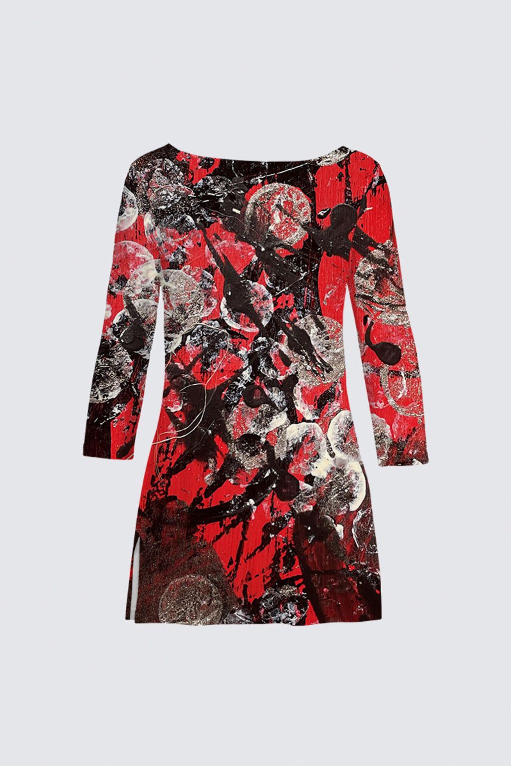 Picture of Red and Black Abstract Patti Tunic II