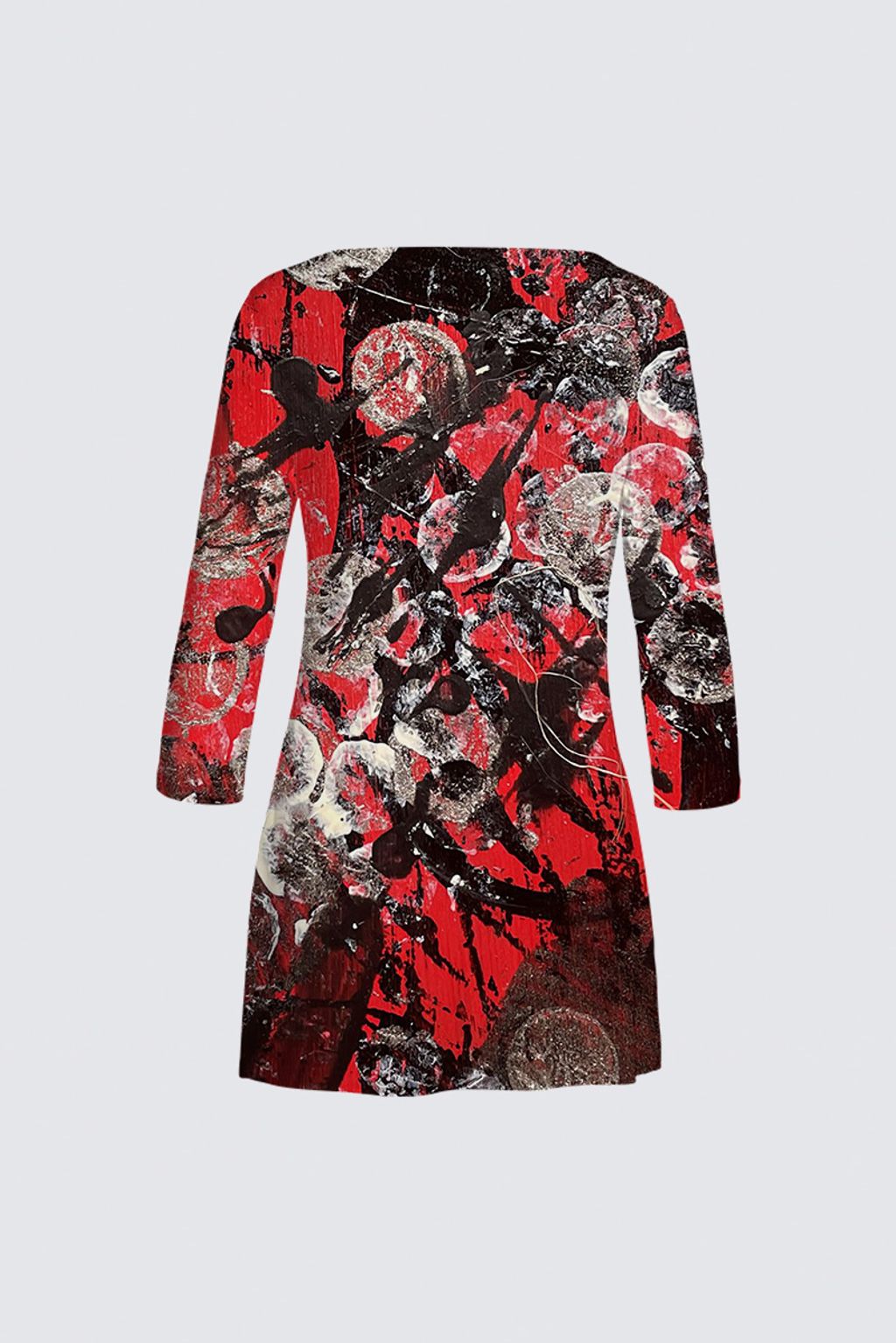 Picture of Red and Black Abstract Patti Tunic II