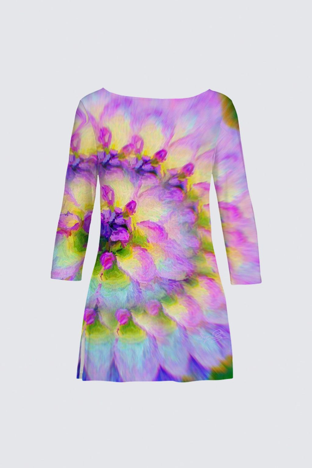 Picture of Lilac floral Maze  Patti Tunic II