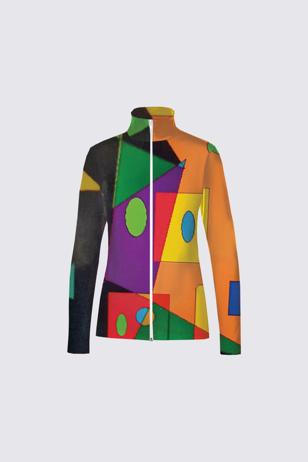 Picture of Geometric Shapes 1 Catherine Full-zip Active top