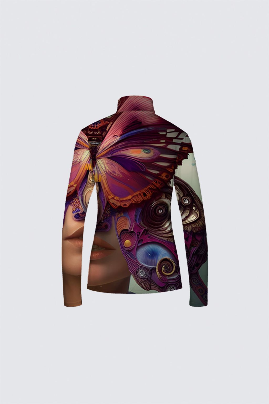 Picture of Butterflies are all I see WLS32 Jamie Black Top