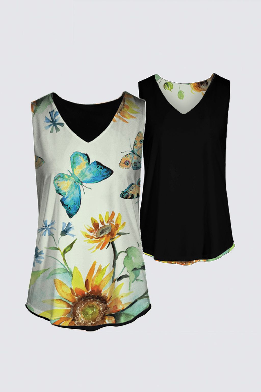 Picture of Butterflies and Sunflowers - Le Galeriste Kaplan Tank