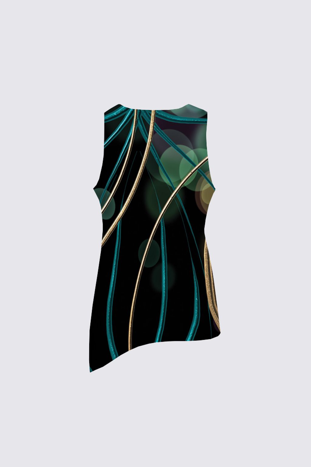 Picture of Gold circles Florence Knotted Tank top