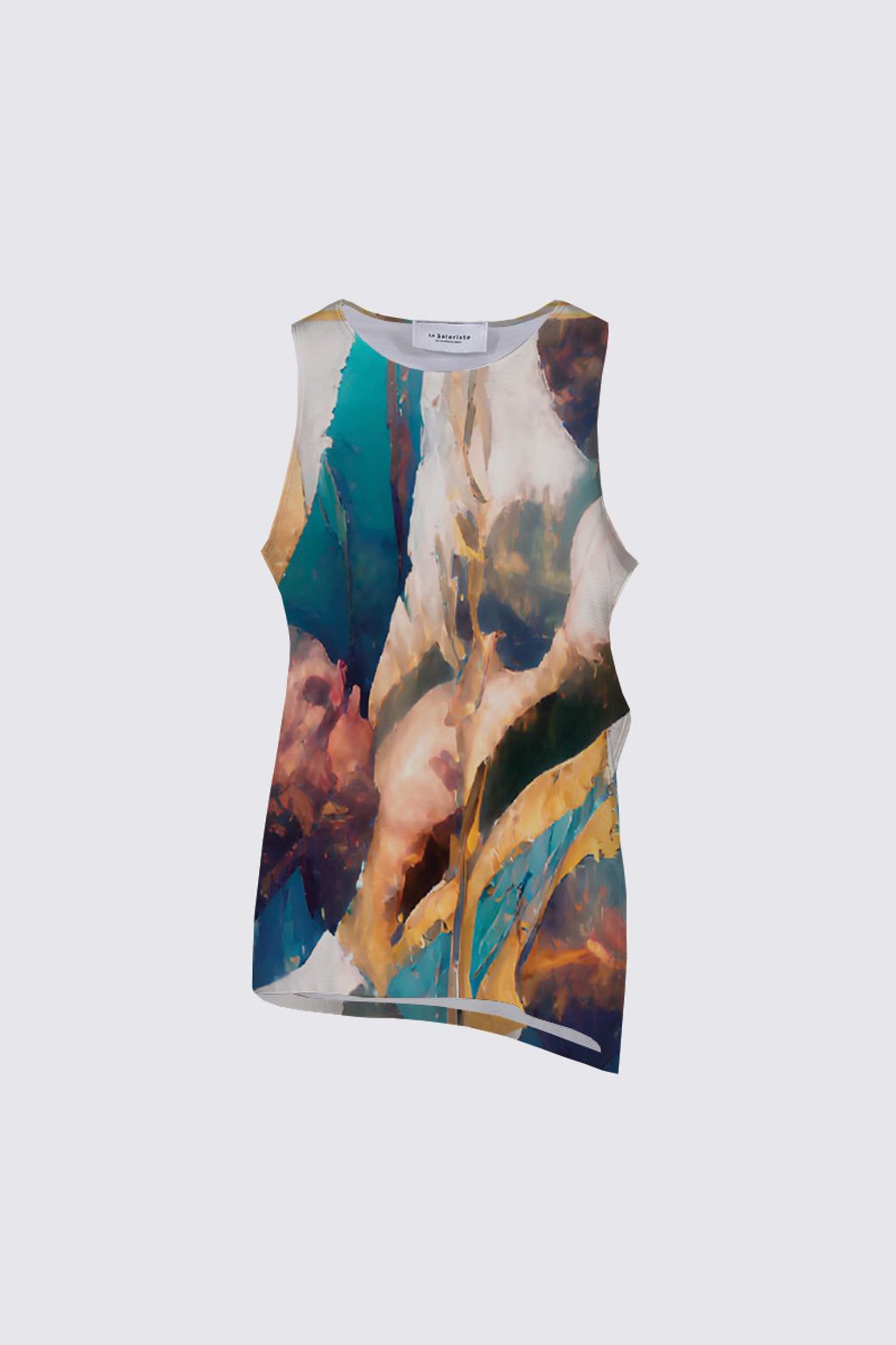 Picture of Retro abstract  Florence Knotted Tank top