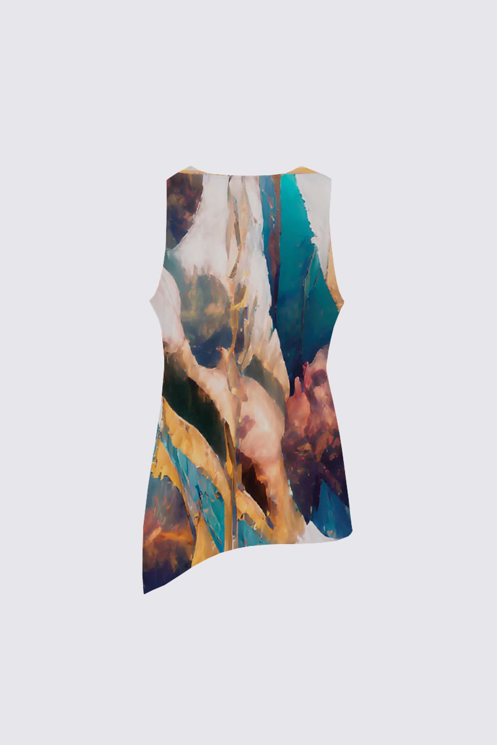 Picture of Retro abstract  Florence Knotted Tank top