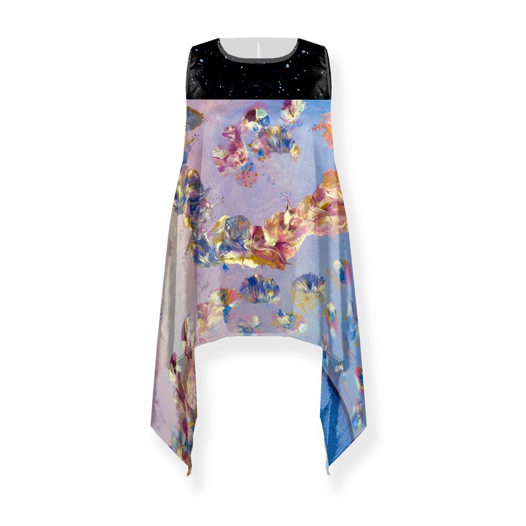 Picture of Angelic Blessings Tessa Long Satin Crepe Top