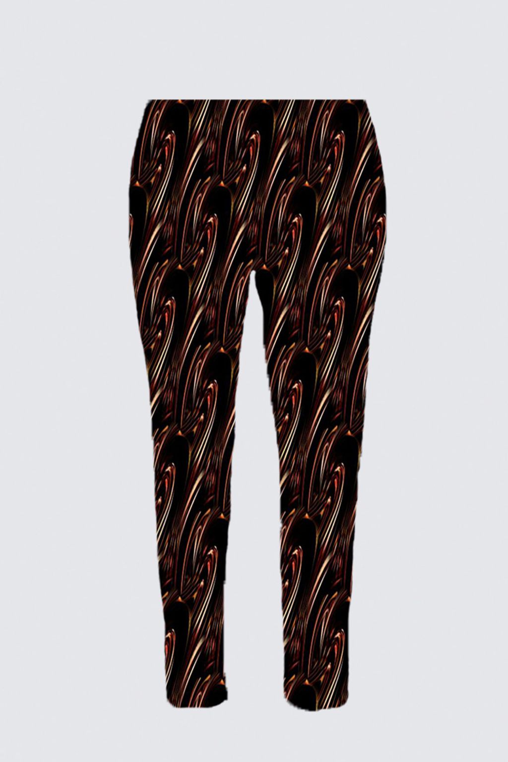 Picture of Liquorice ripple Plus-Size Jackie Stretch Cigarette Pants