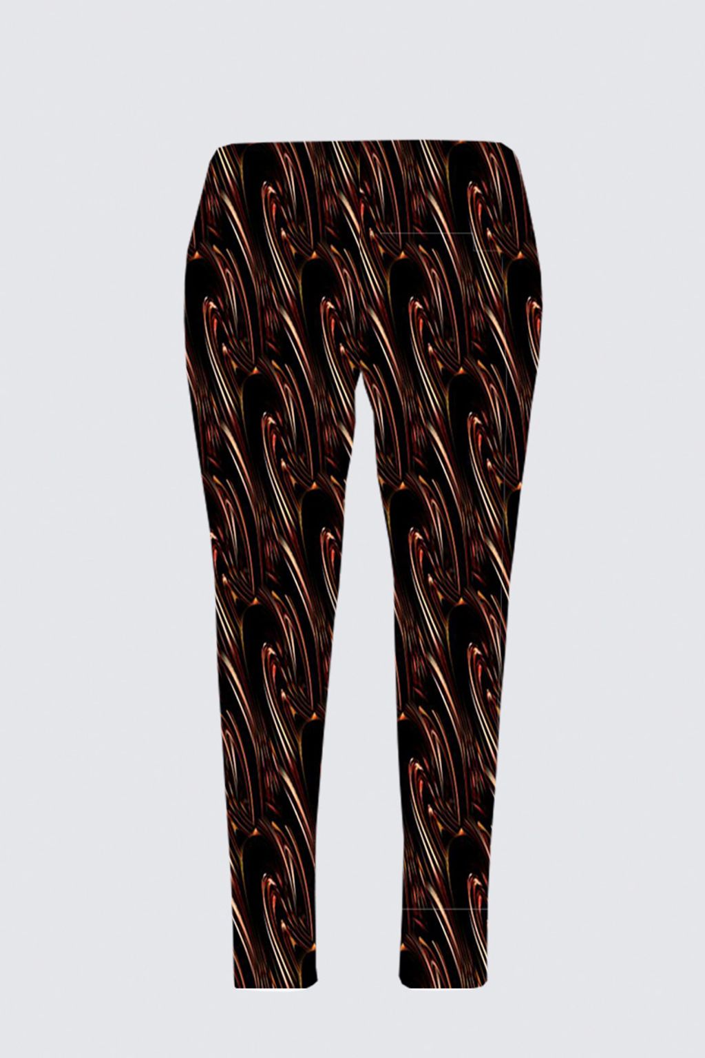 Picture of Liquorice ripple Plus-Size Jackie Stretch Cigarette Pants