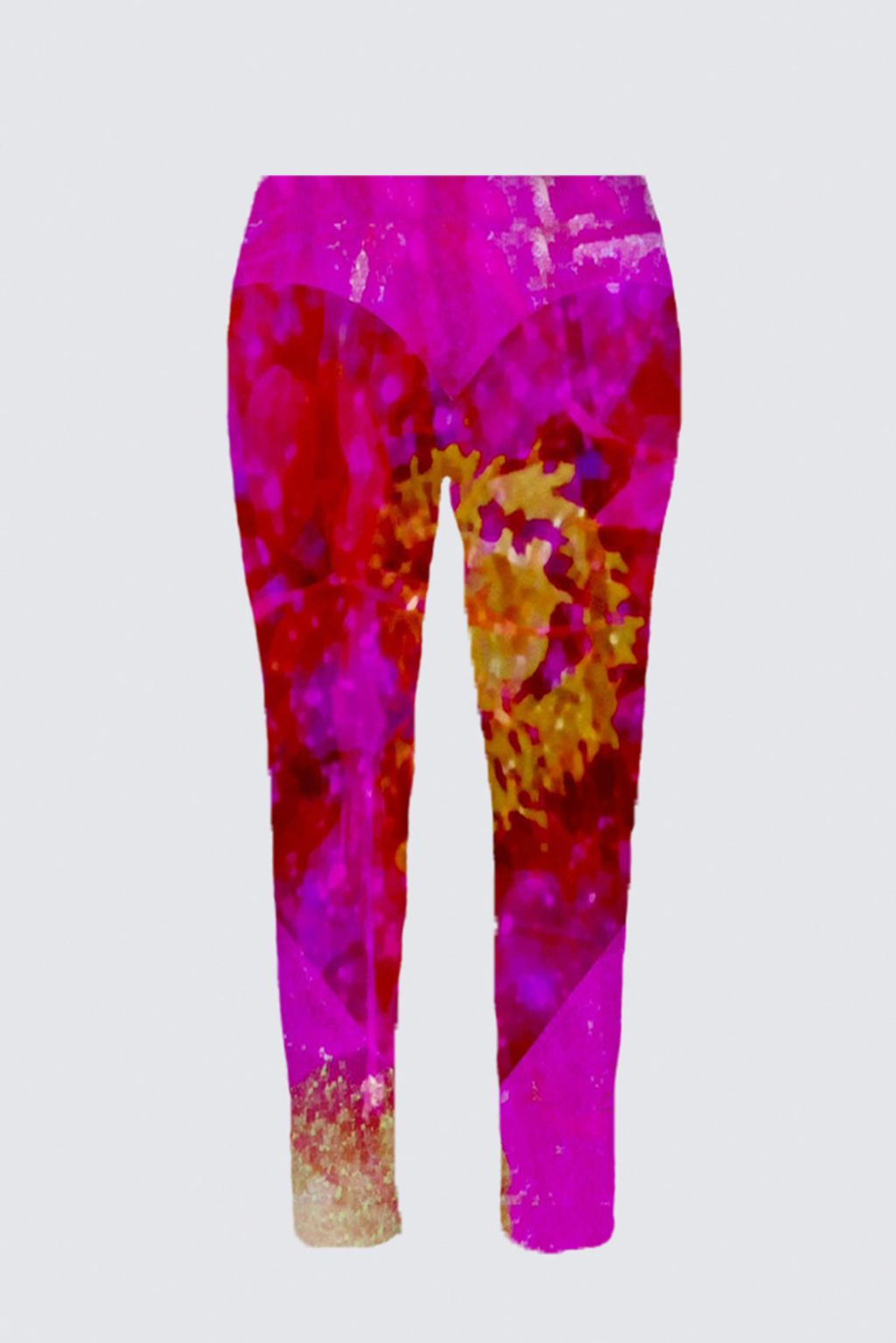 Picture of Floral heart  Plus-Size Jackie Stretch Cigarette Pants