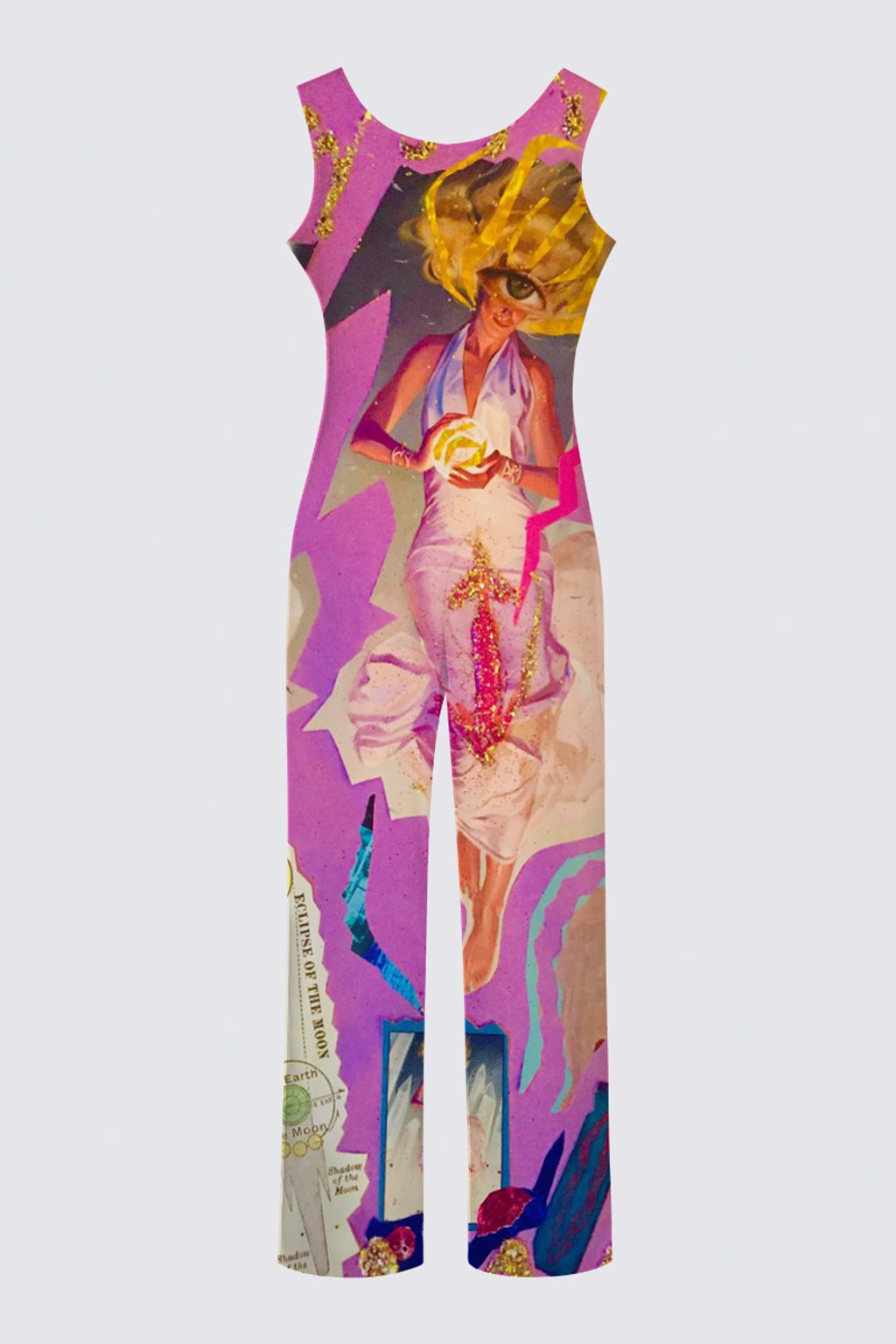 Picture of 'Crystal B$tches Watch as I Suck My Own C$ck' Chloe Sleeveless Jumpsuit