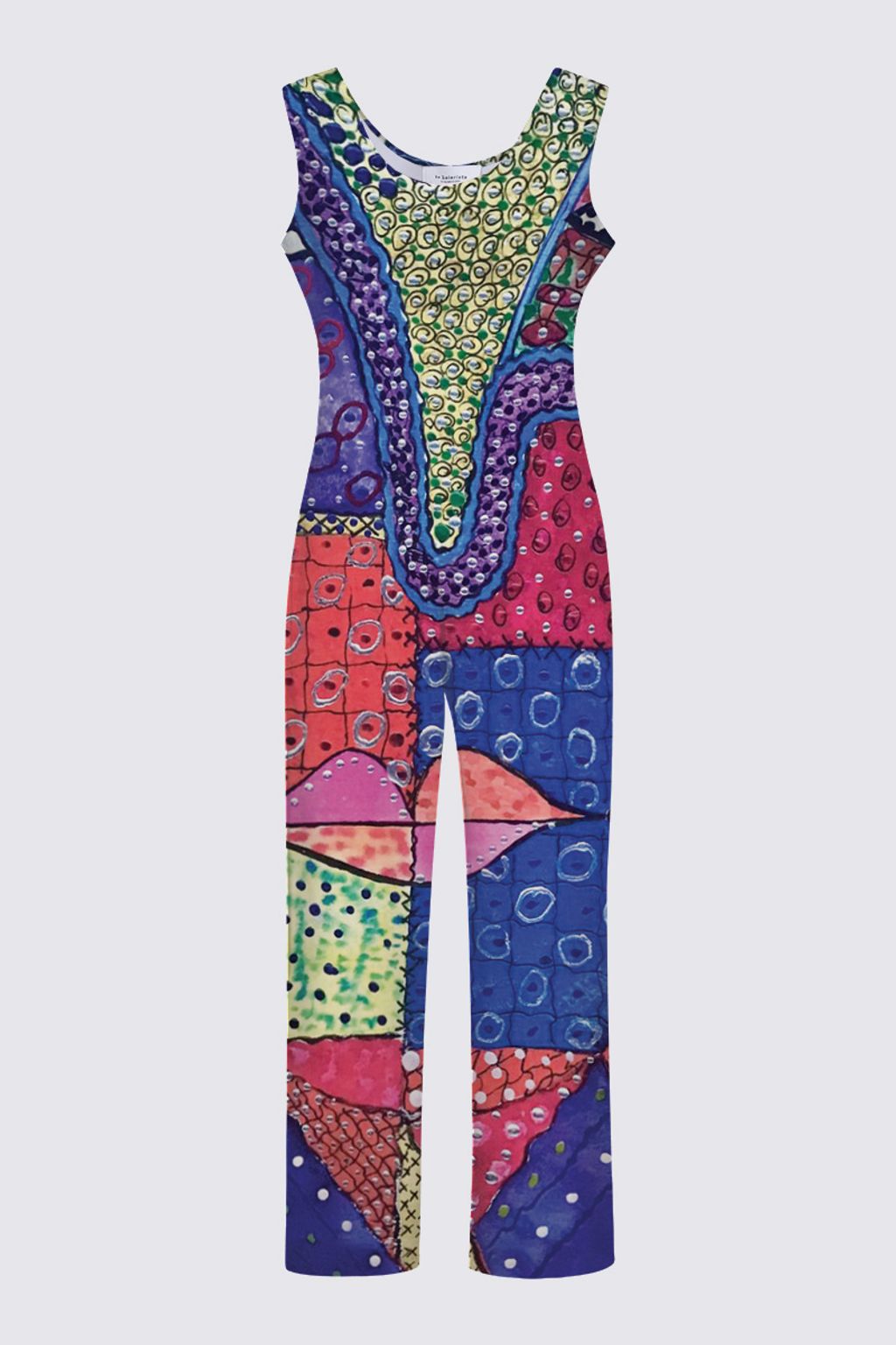 Picture of Tye-dyed-eyes Chloe Sleeveless Jumpsuit