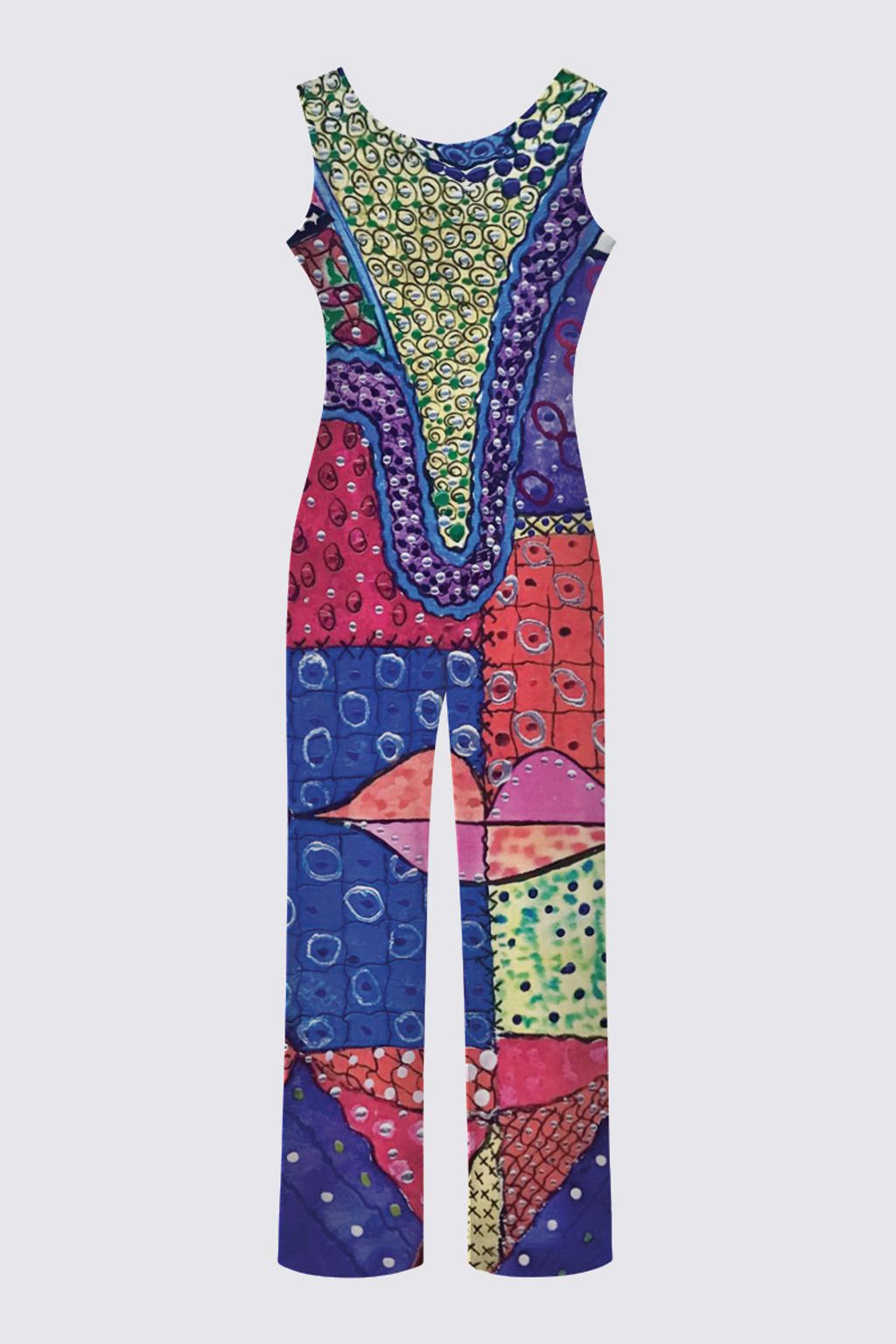 Picture of Tye-dyed-eyes Chloe Sleeveless Jumpsuit