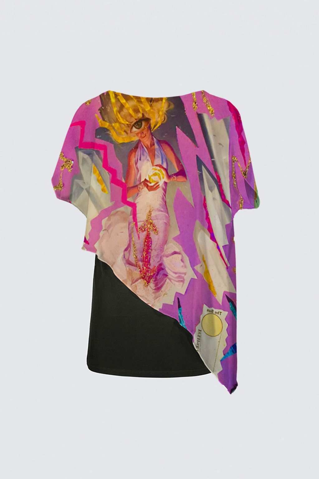 Picture of 'Crystal B$tches Watch as I Suck My Own C$ck' Yoko Cape Tunic