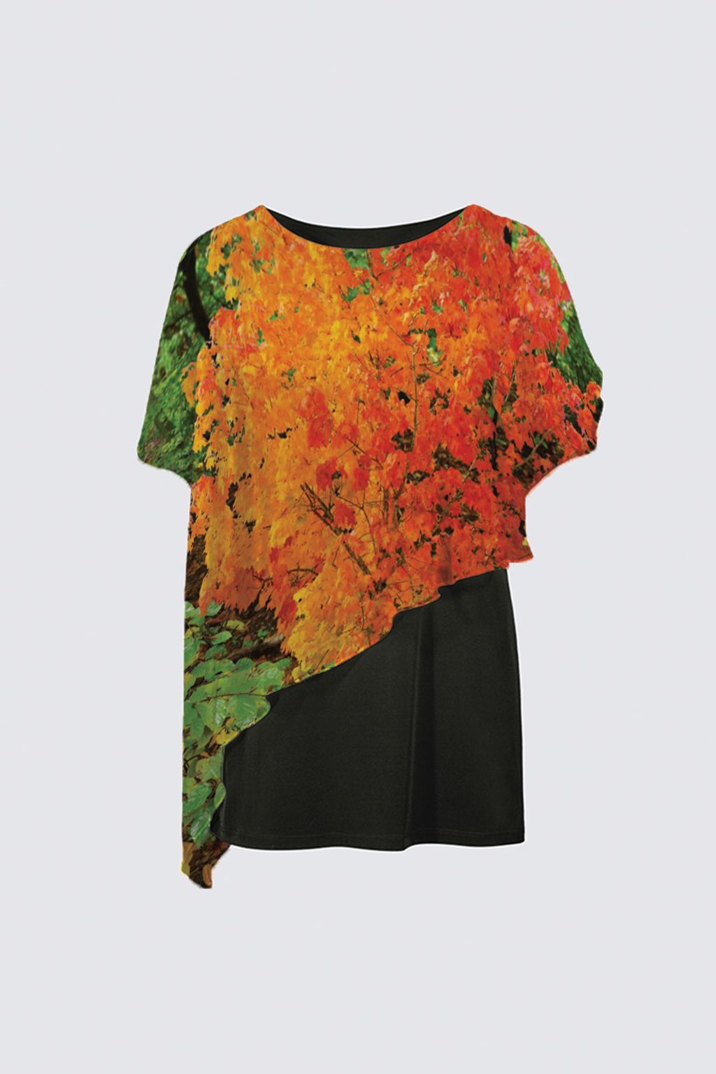 Picture of Autumn Tree and Leaves Yoko Cape Tunic