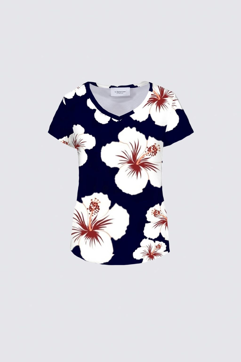 Picture of Navy & White Hibiscus WSS16