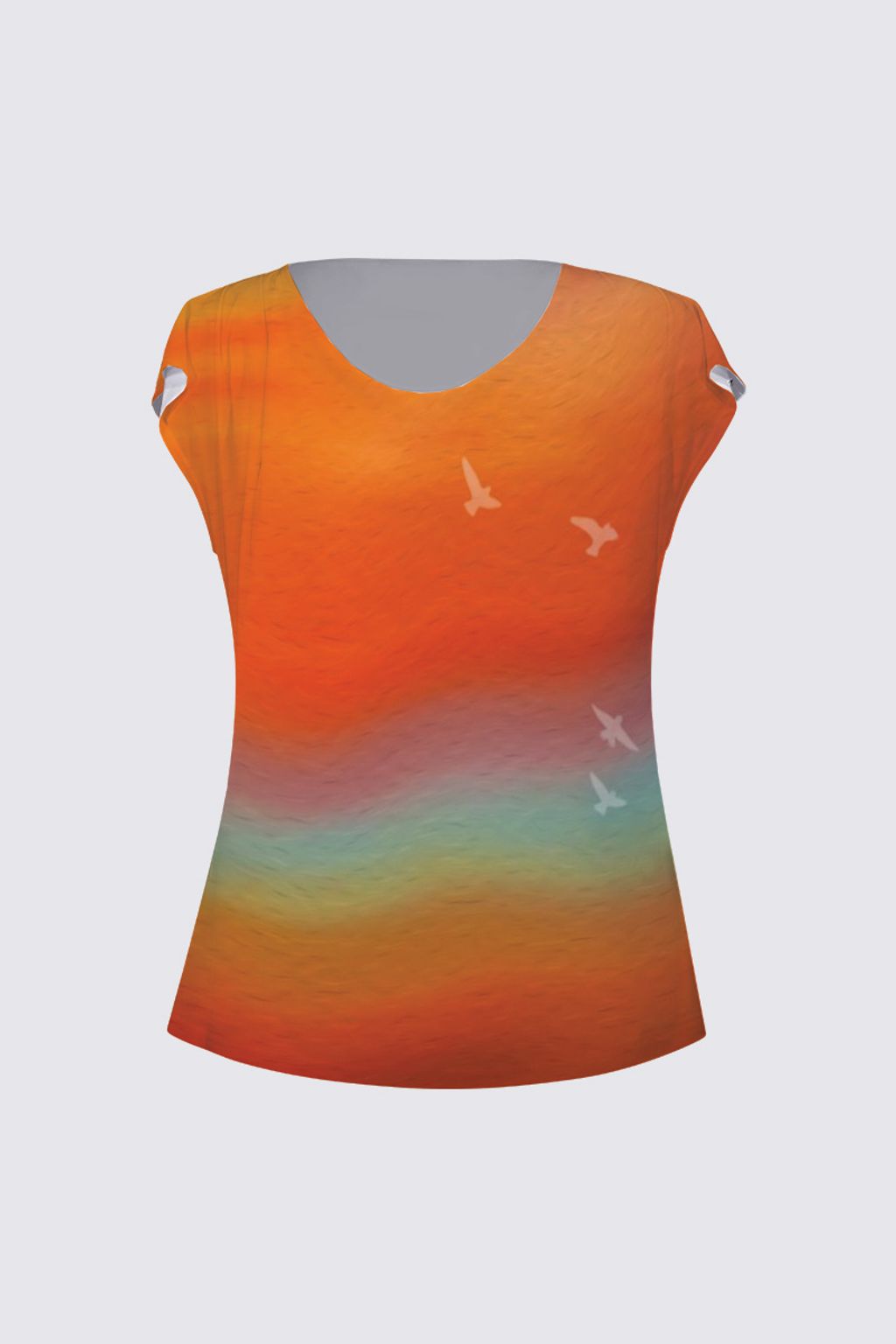 Picture of Sunset Abstract Julie Drape T-shirt