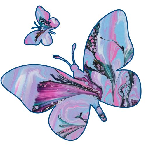 Picture of Metamorphosis Takes Flight on Silver White