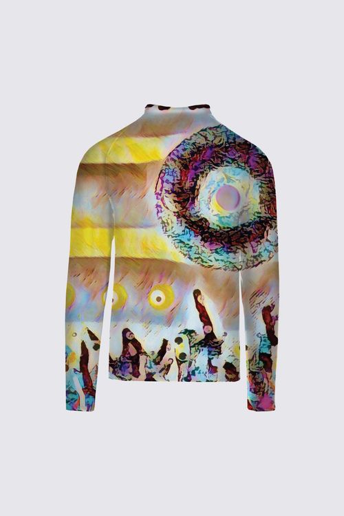 Picture of Solar Abstract 3 Sydney half-zip Top
