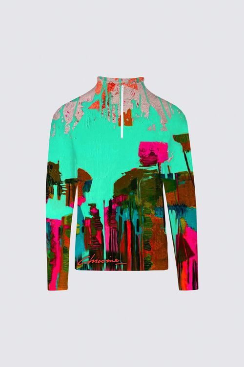 La colline Sydney half-zip Top -Le Galeriste - Wearable Art