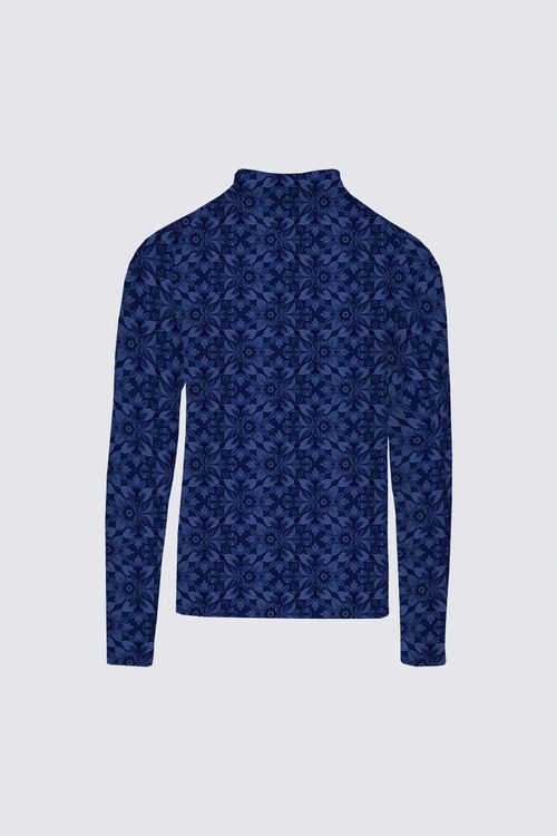 Picture of Dreamy Damask Cobalt MLS08 Men's Sydney Black Active Top