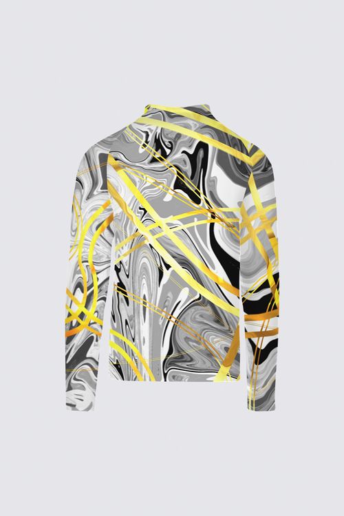 Picture of Silver and gold MLS08 Sydney Black Active Top