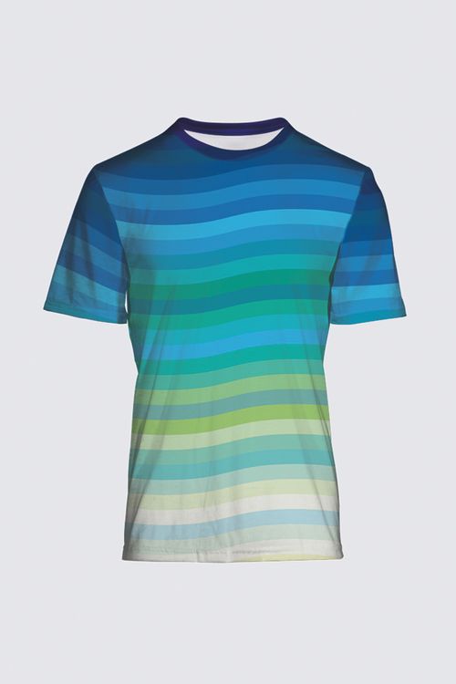 Picture of blue-green-stripes Salvador Tee