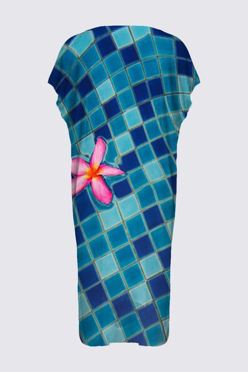 Picture of Blue and pink  Marina Beach Dress