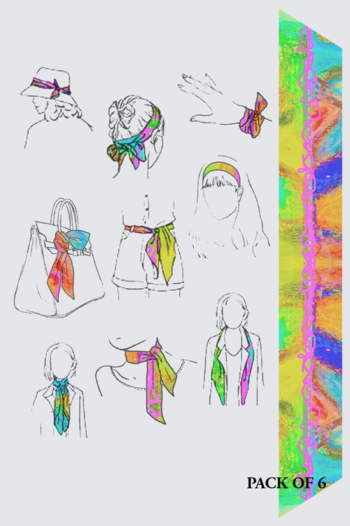 Picture of TwoFaced Pack of 6 Rébecca Light Drape Scarf