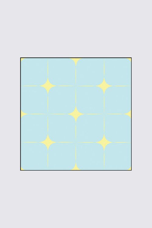 Picture of Blue sky with stars ITY Fabric Sample