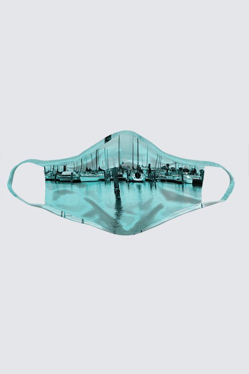 Picture of Marina in Corpus Christi Texas FACEMASK (2-pack)