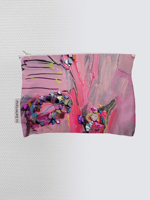 Picture of Pink Valley  Lou Pouch in Canvas