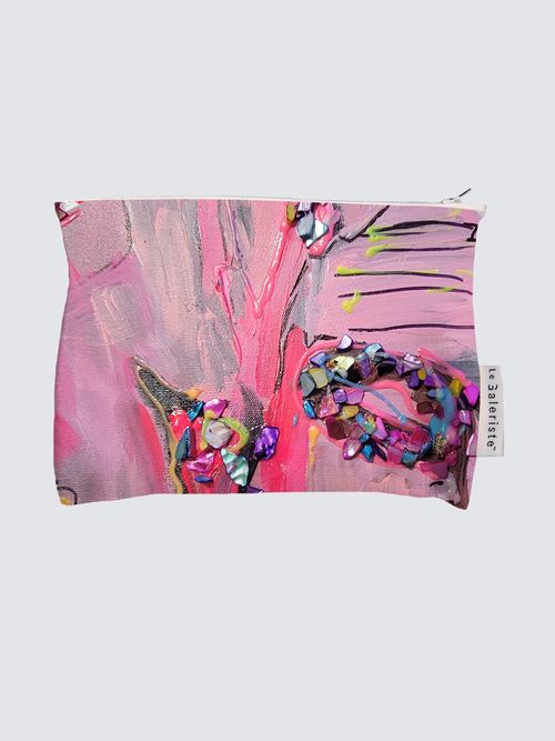 Picture of Pink Valley  Lou Pouch in Canvas