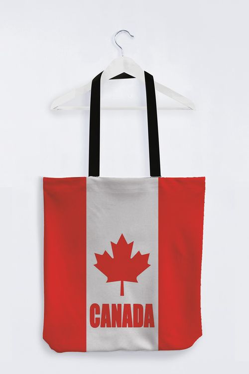 Picture of Canadian Flag of Canada Maxime Canvas Tote