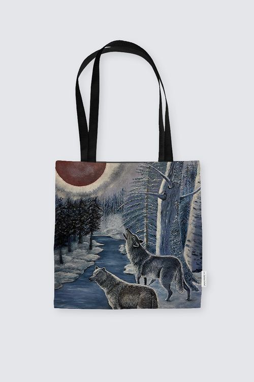Picture of A Red Moon Chorus  Suede Tote
