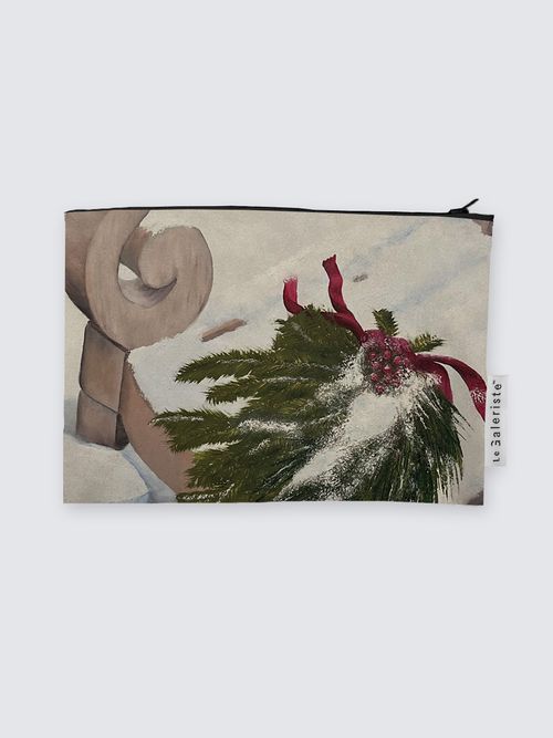 Picture of Holiday Cheer Suede Pouch