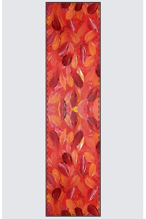 Picture of Red and Orange Abstract Vivienne Scarf