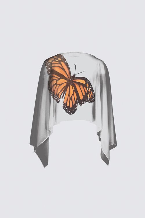 Picture of Butterfly Lt.Gray Claudia Shawl