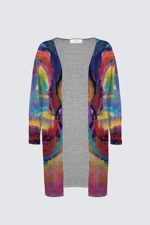 Picture of Happy Gossip Plus-Size Nikki Duster Cardigan