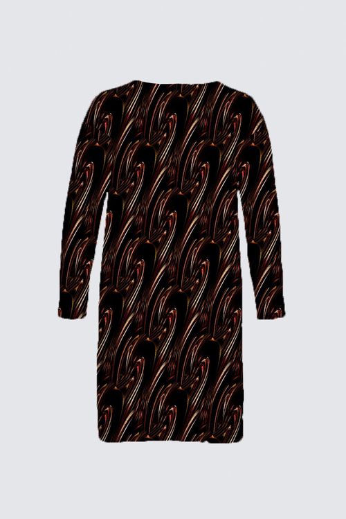 Picture of Liquorice ripple Plus-Size Nikki Duster Cardigan
