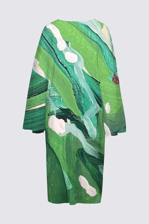 Picture of Green Abstract Elani Kimono
