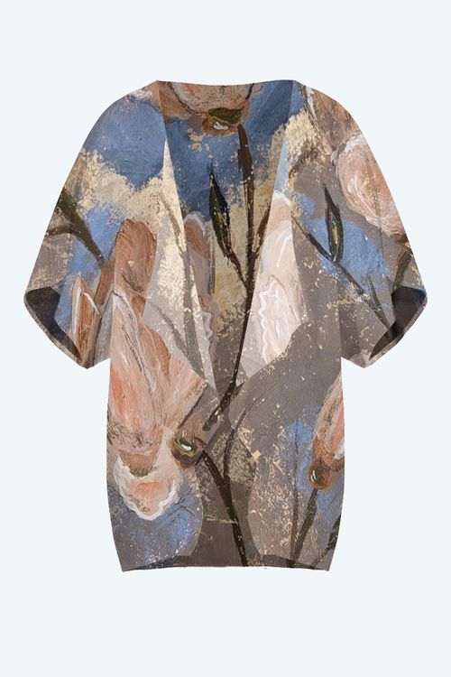 Picture of Vintage magnolia  Terry-Ann Short Kimono