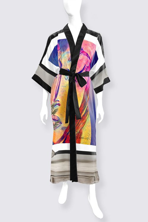 Picture of Iniba Phoenix Long Satin Kimono