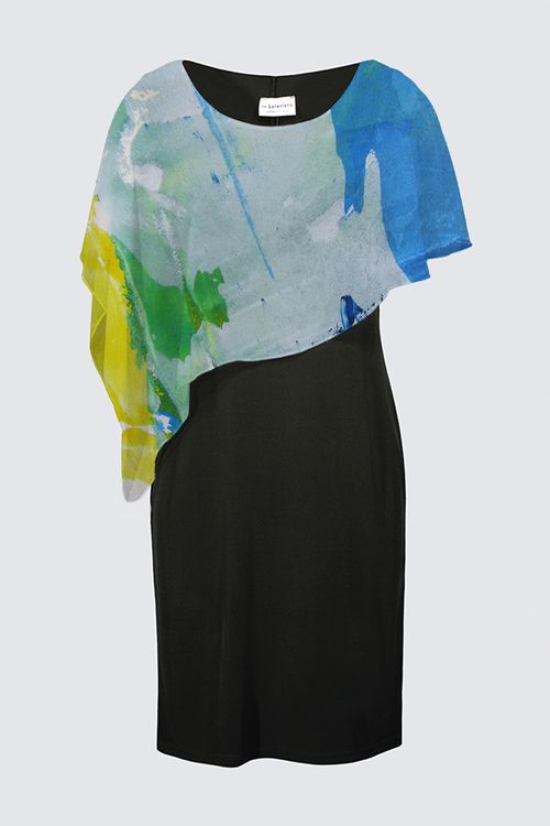 Picture of Yellow Sherbet Joni Cape Dress