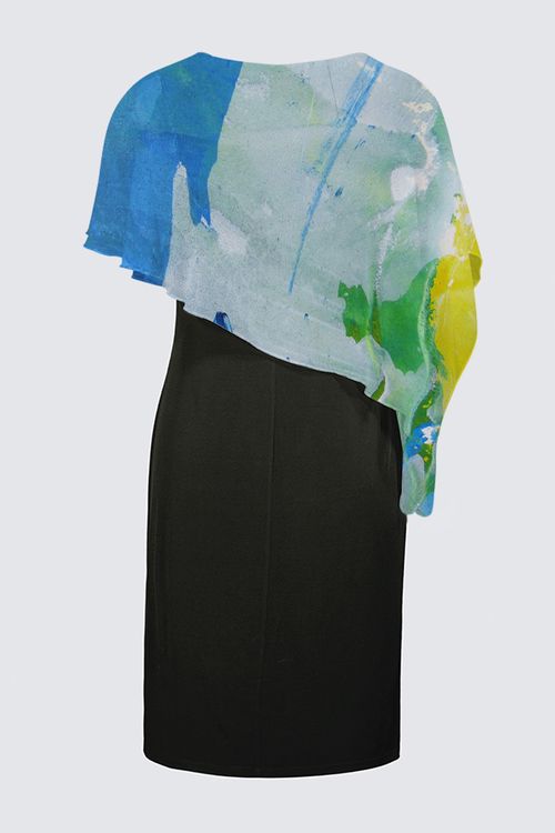Picture of Yellow Sherbet Joni Cape Dress