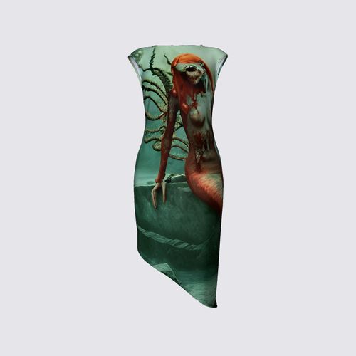 Picture of Bloody and gory Redhead Zombie Mermaid FELICIA DRESS