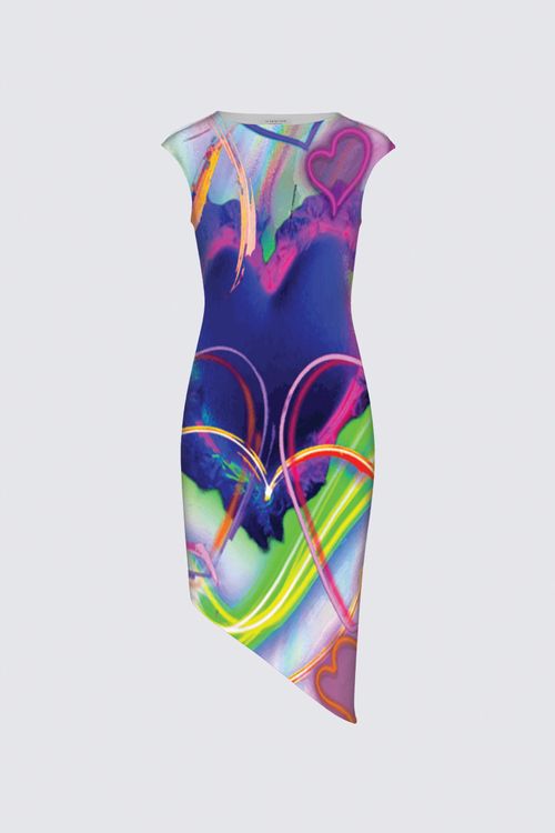 Picture of Code Red: Neon Hearts Unleashed Felicia Dress